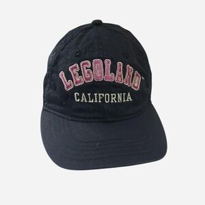 Black Legoland California cap for kids with adjustable back